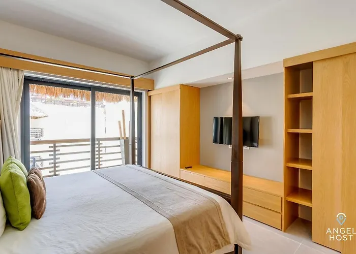 Сasa de vacaciones Oceanview Penthouse & Rooftop Pool Near Mamitas
